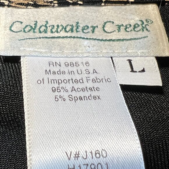 Coldwater Creek Vintage Abstract Top  Size L  Made in USA Vintage  retro style, - Picture 7 of 10